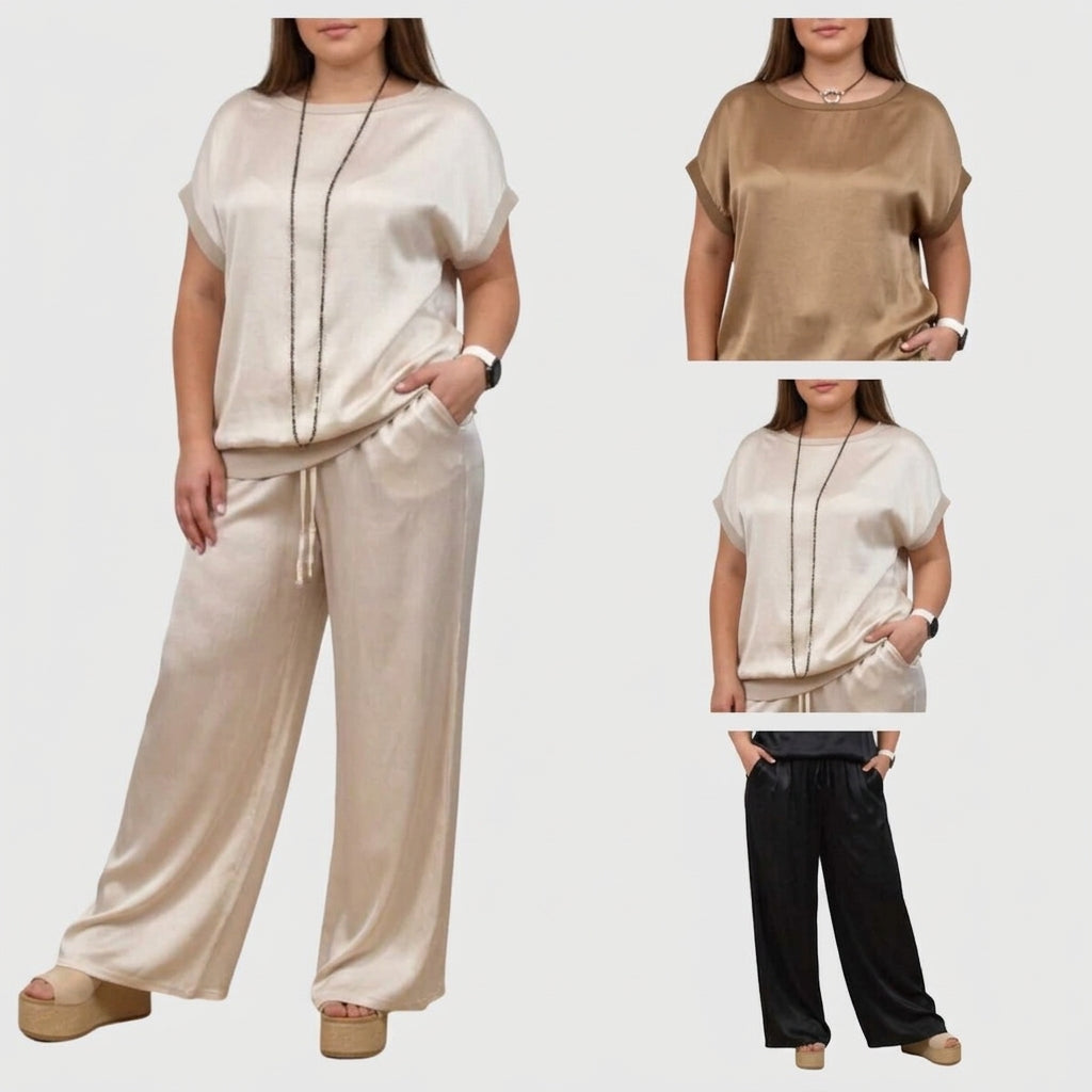 Kayla™ | Elegant Two-Piece Set - Plus size model