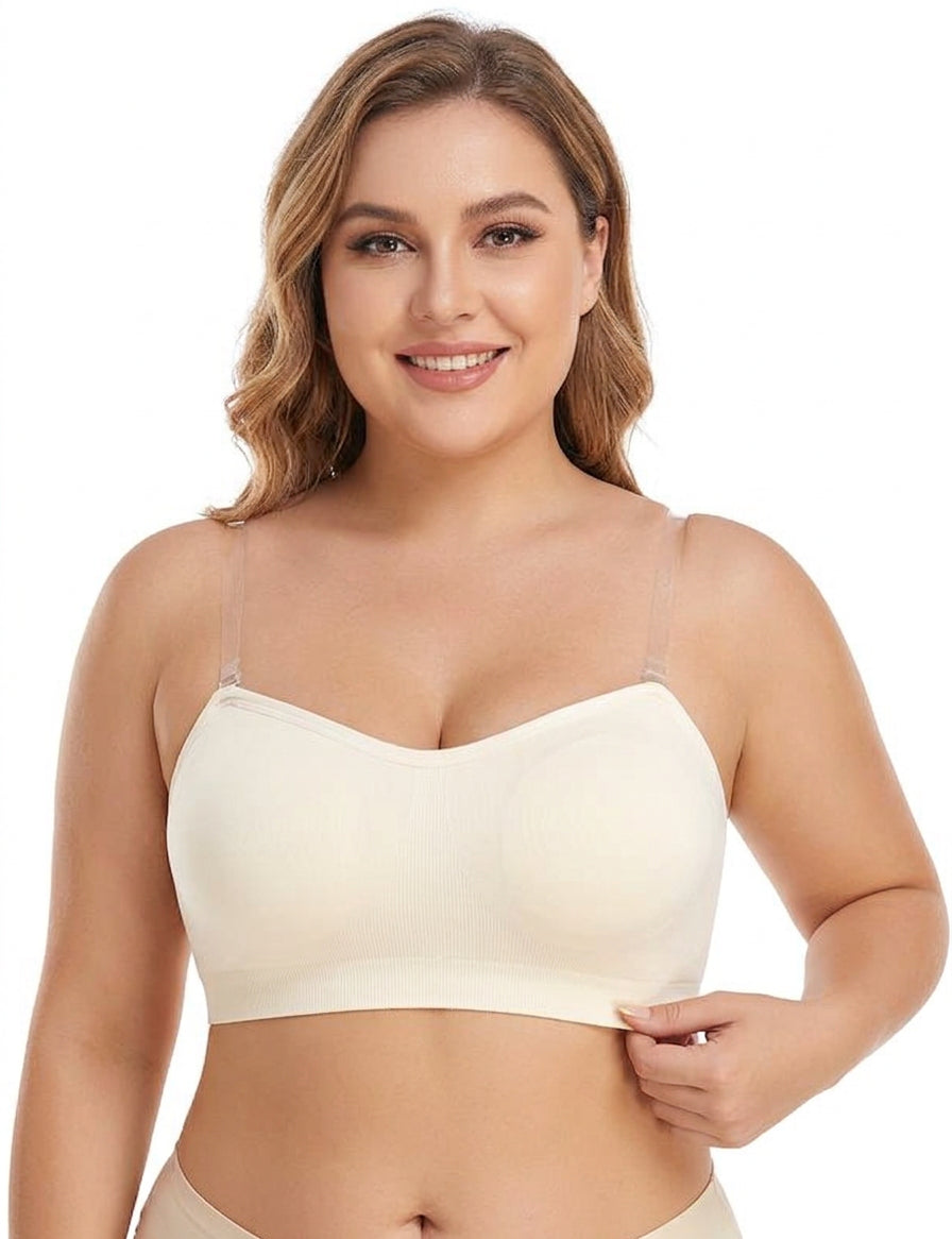 Strapless Bra - Plus size model