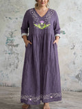 Lavessia | Regal Bloom Maxi Dress - Plus size model