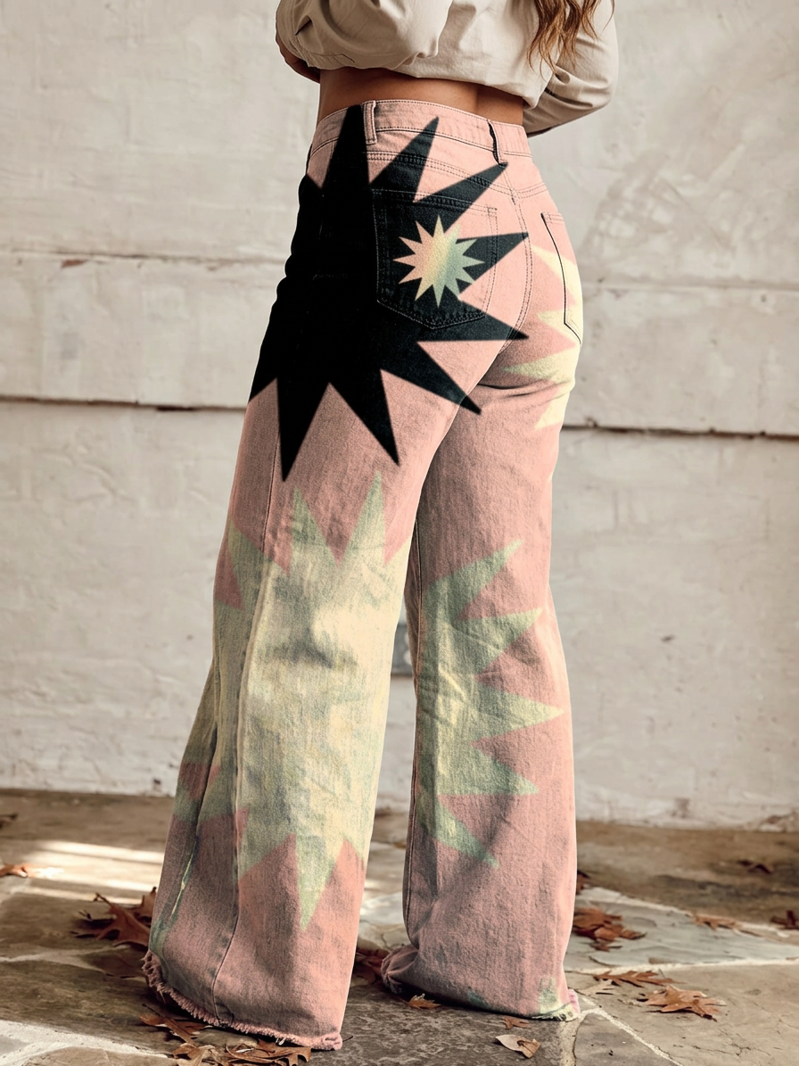 Élodie - Elegant Bohemian Pants - Plus size model