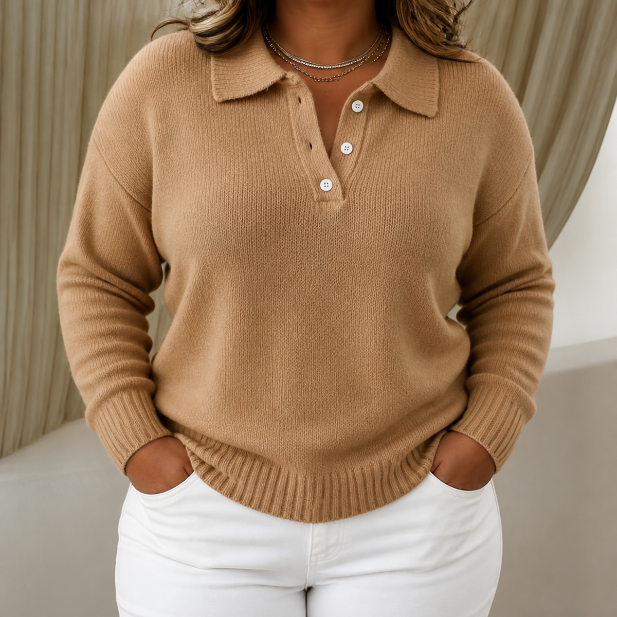 Maren | Cozy Comfort Jumper - Plus size model