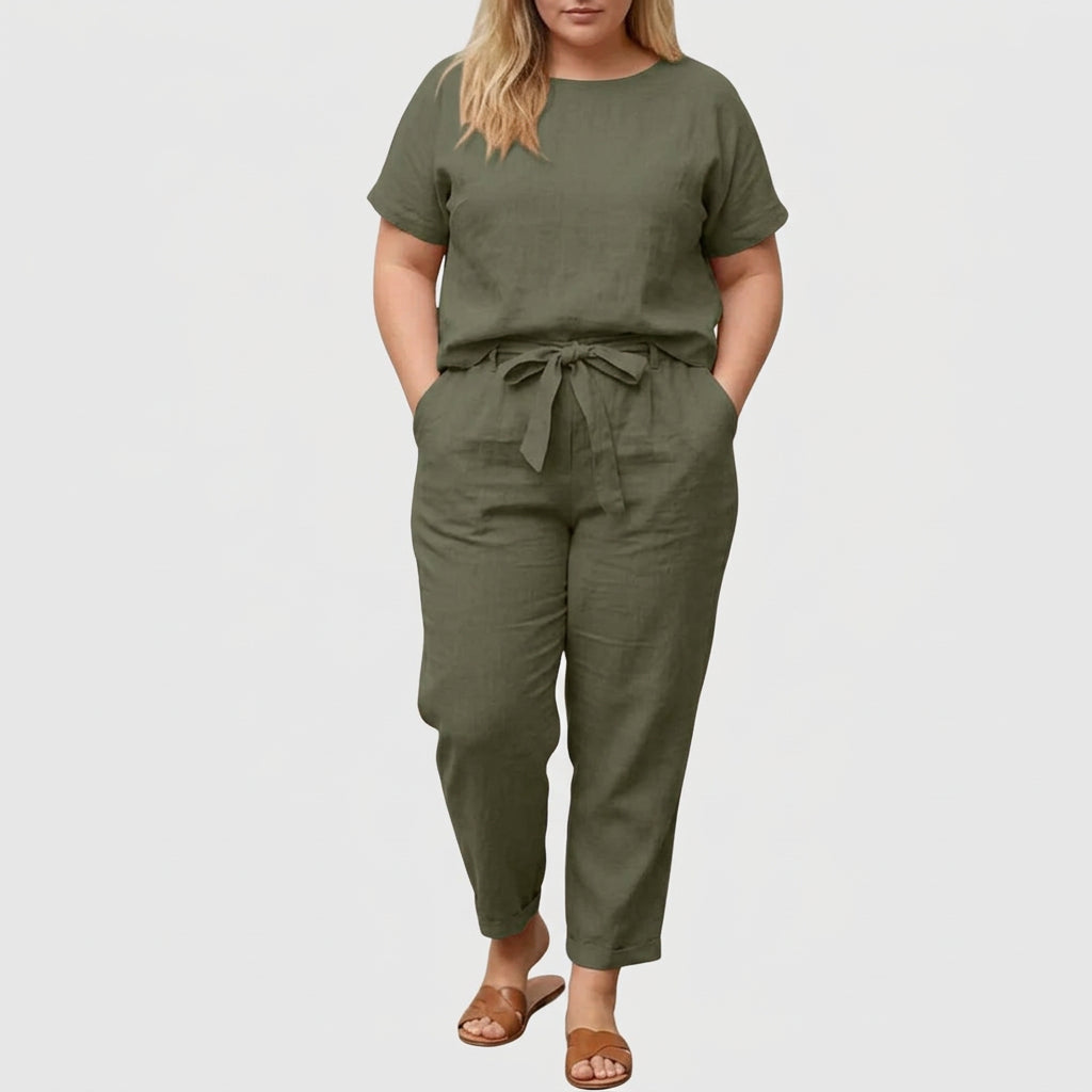 Suzy | Effortless Summer Co-Ord - Plus size model