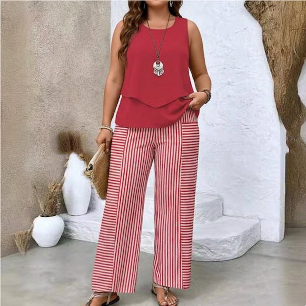 Jenna - Elegant Summer Set - Plus size model