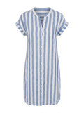 Martine | Elegant Striped Shirt Dress