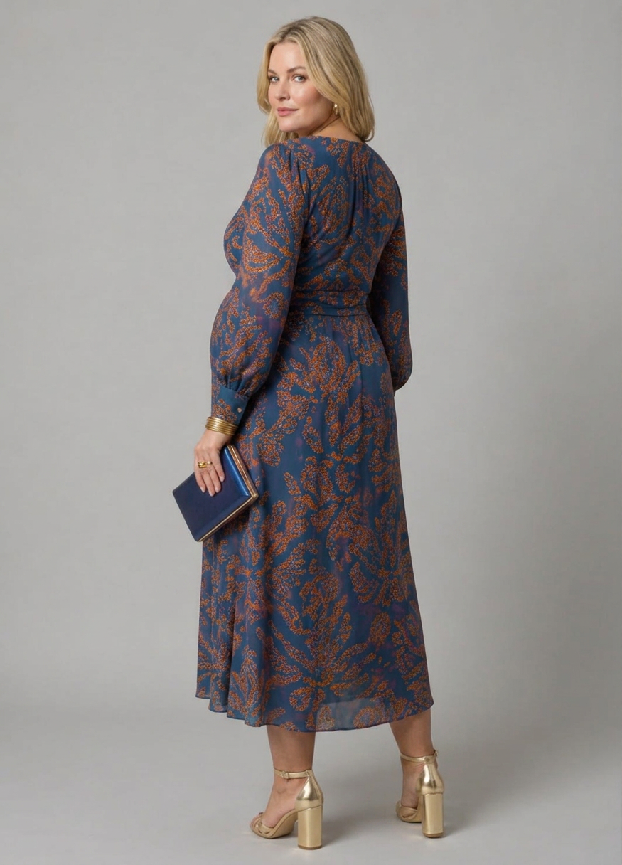 Stella & Grace™ | Floral print Dress - Plus size model