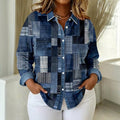 Vintage Checkered Shirt - Plus size model