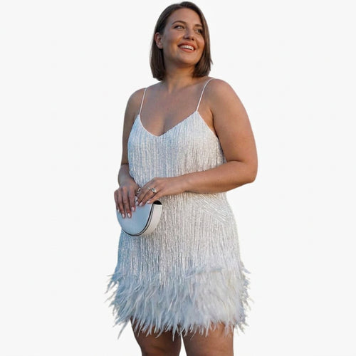 Adriana | Stylish Cocktail Dress - Plus size model