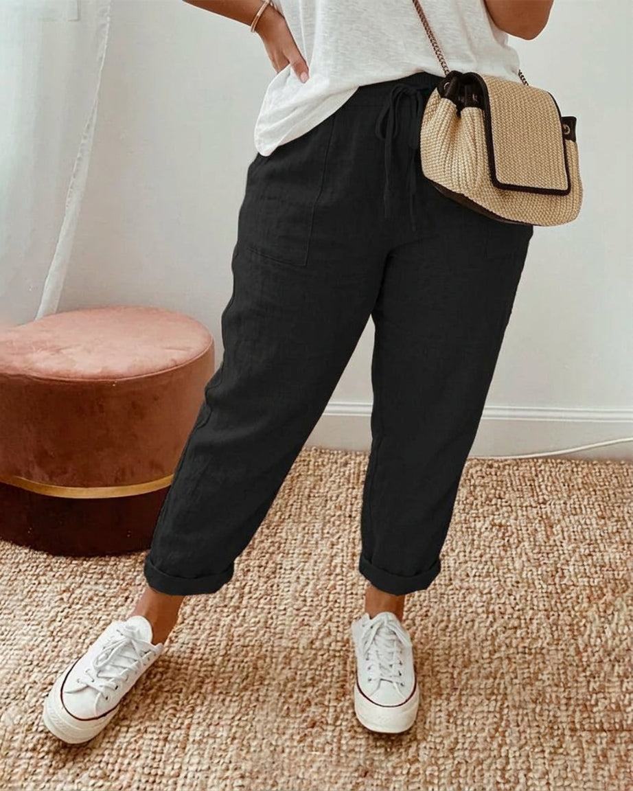 Remy | Casual & Elegant Waistband Trouser - Plus size model