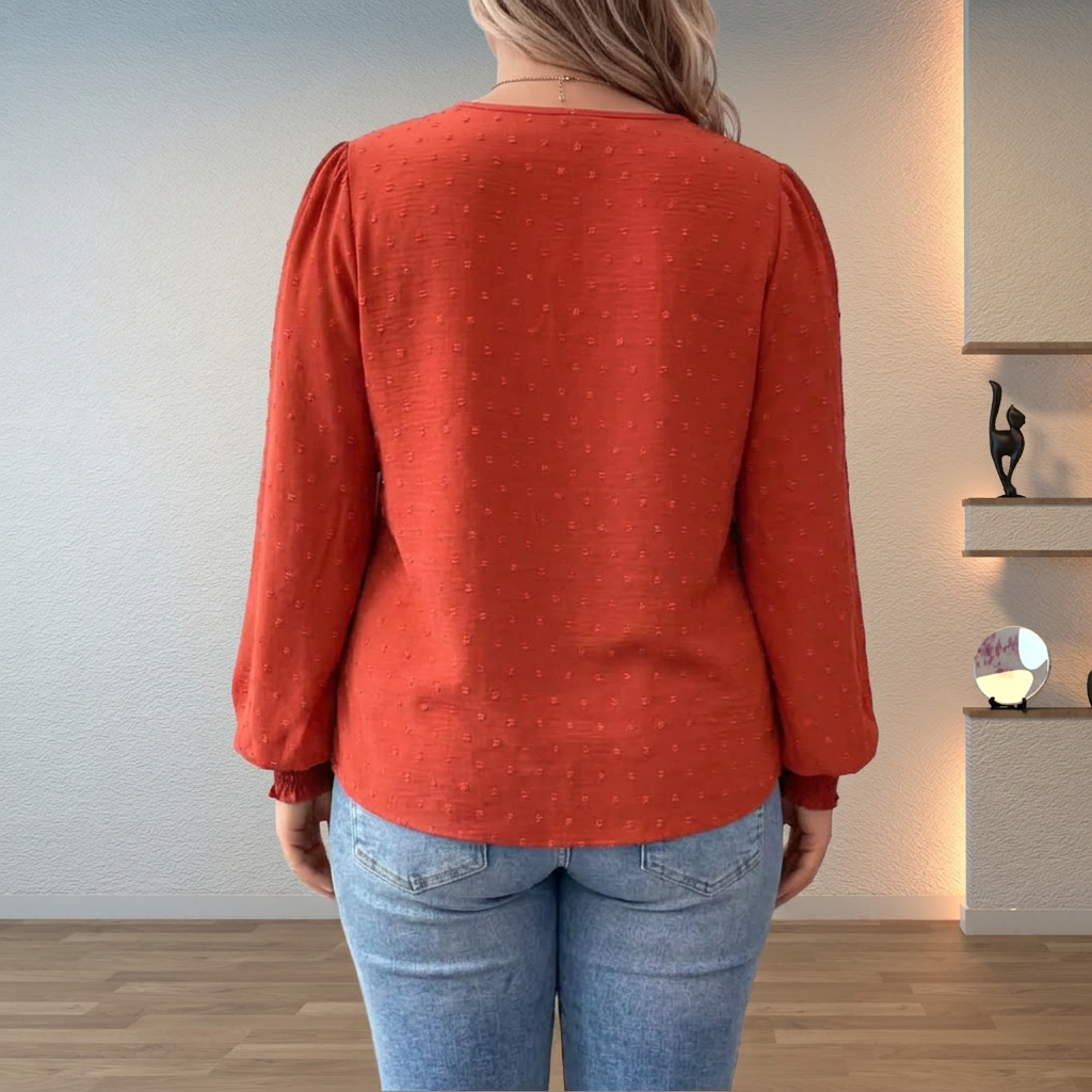 Colette™ | Lightweight & Stylish Blouse - Plus size model
