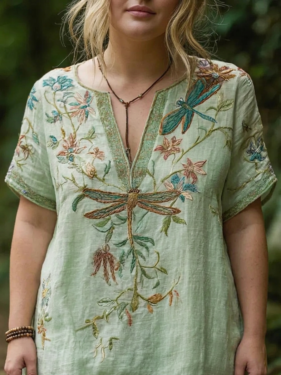 Luxuria | Soft Feminine Relaxed Fit Blouse - Plus size model