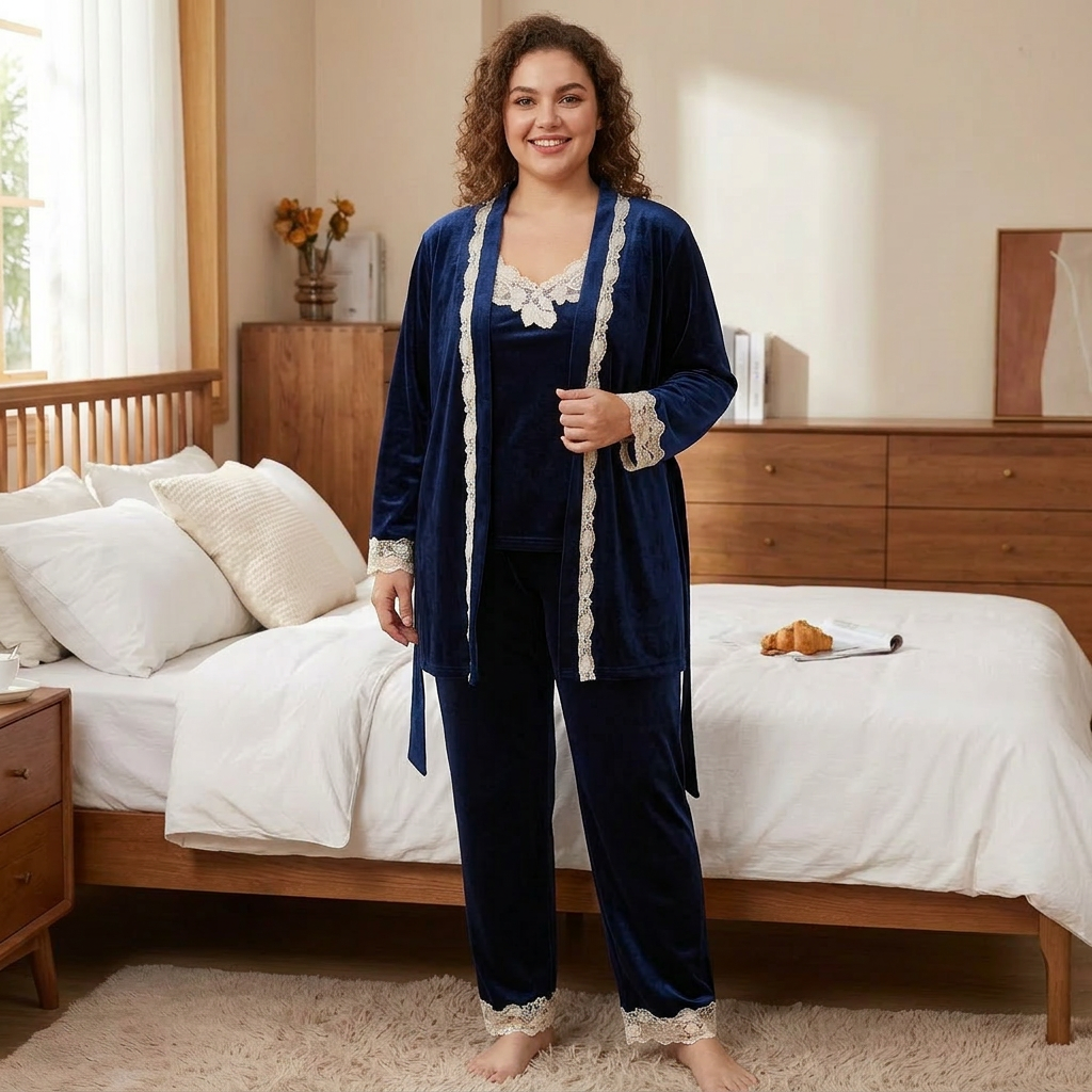 Sophia | Elegant Sleepwear Set - Plus size model