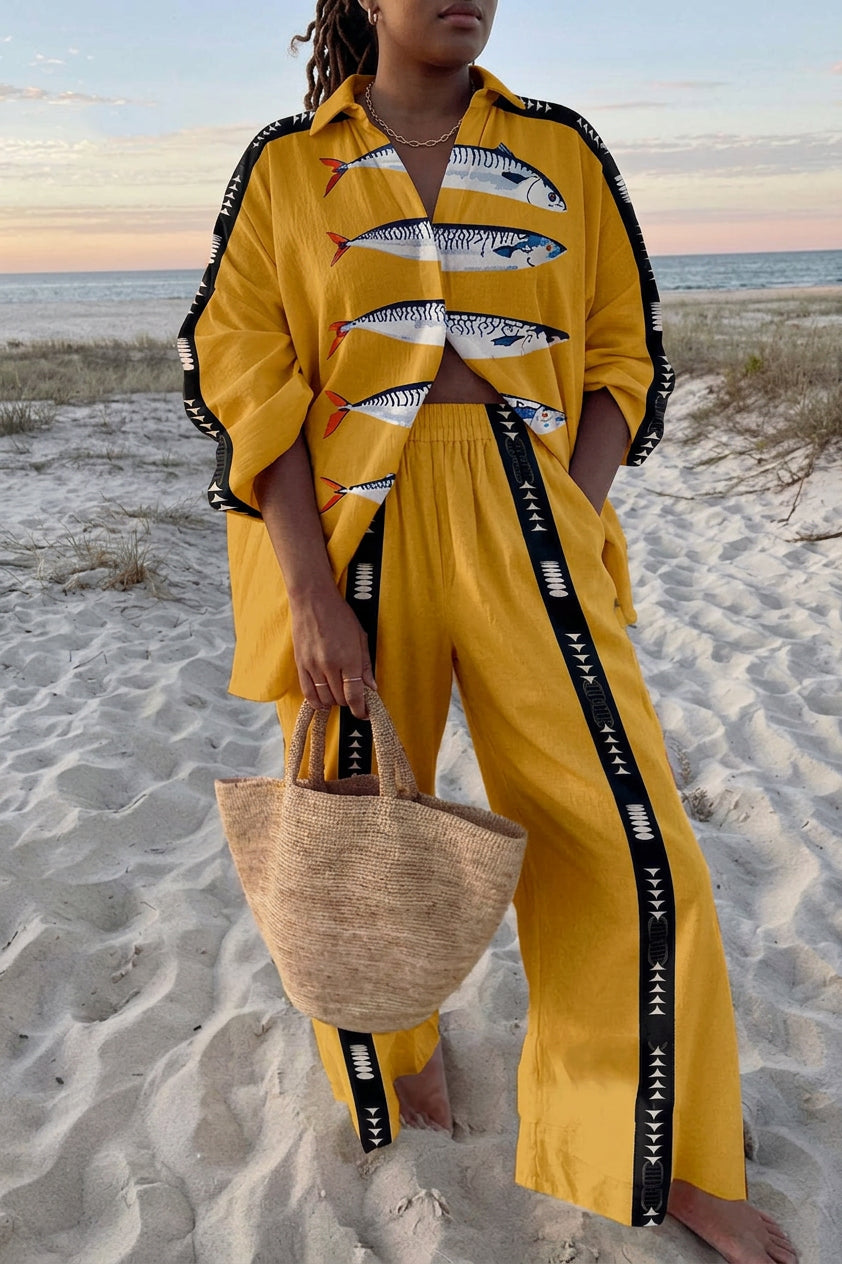 Sorella | Linen Set - Plus size model