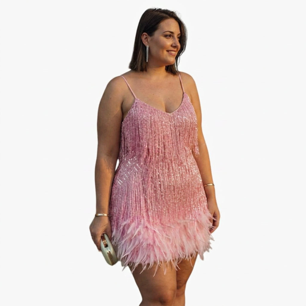 Adriana | Stylish Cocktail Dress - Plus size model