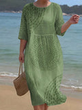 Vienna - Elegant Casual Dress - Plus size model