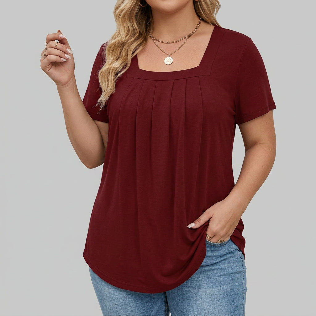 Lenabria | Elegant Summer Blouse - Plus size model