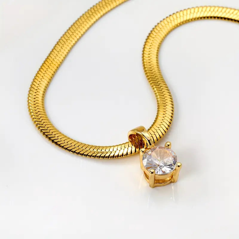 Olivia Necklace | Gold