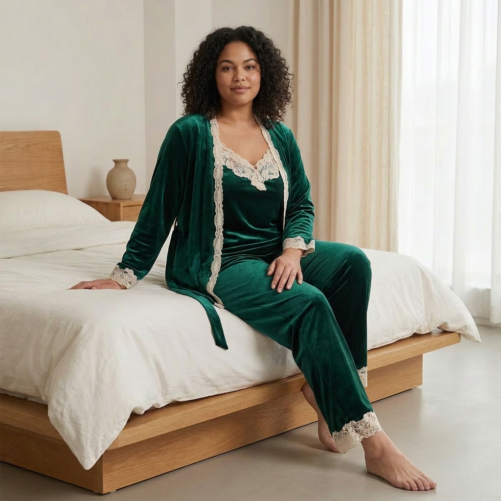 Sophia | Elegant Sleepwear Set - Plus size model