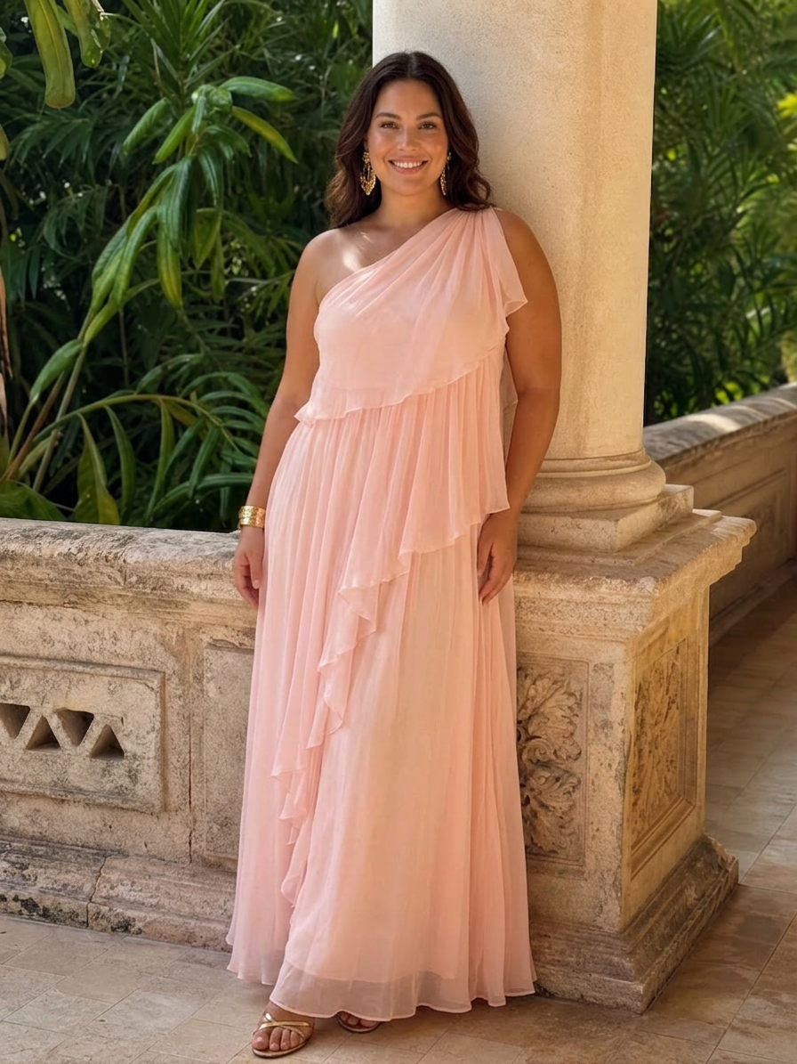 Tracey Maxi Dress - Plus size model