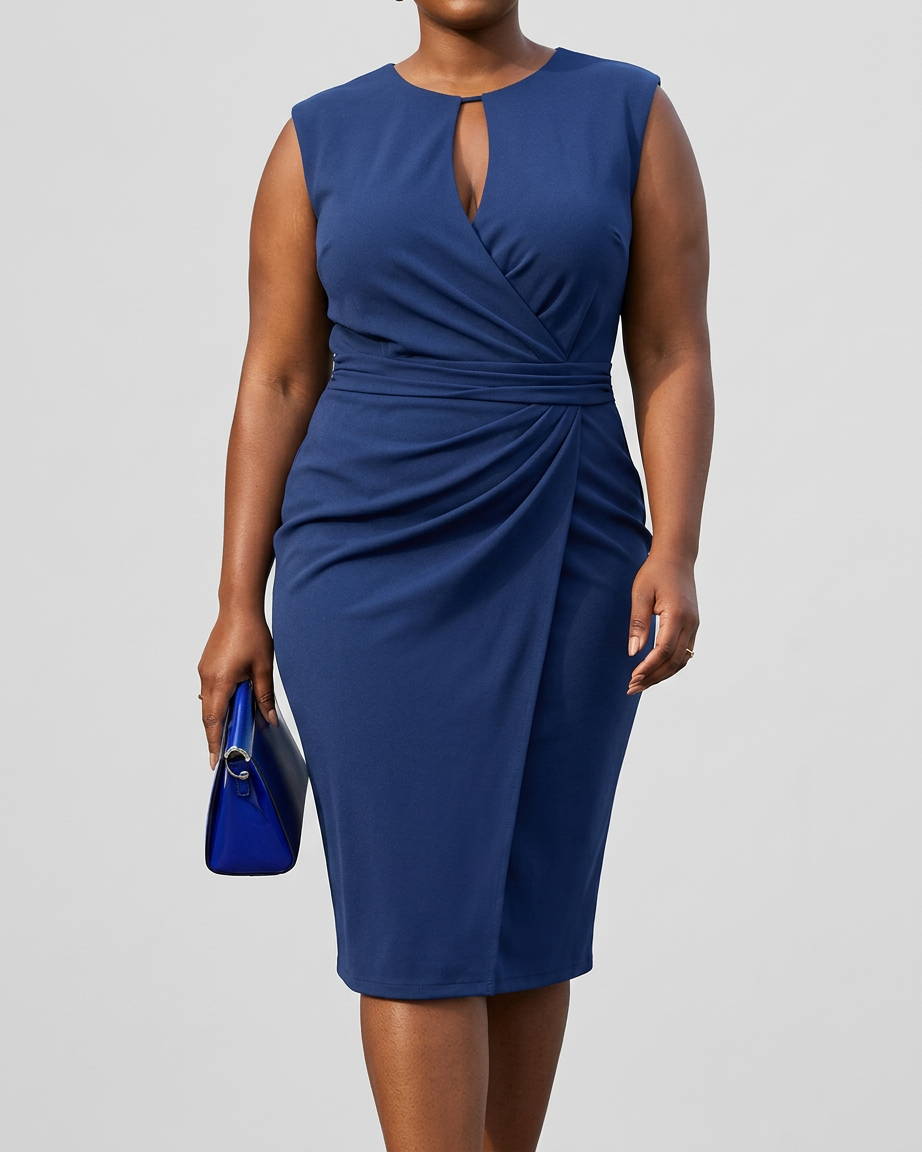 Maren™ | Elegant Midi Dress for Every Day - Plus size model