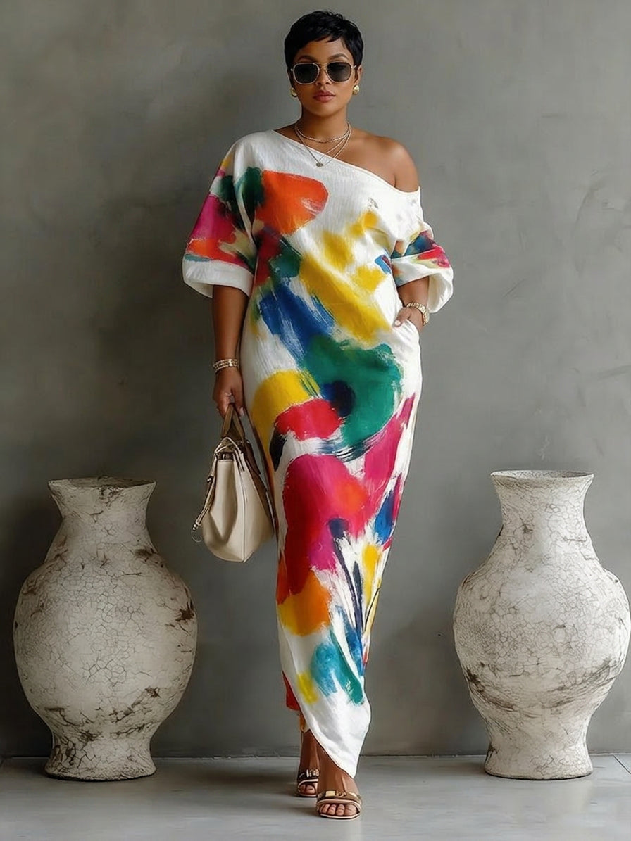 Danella | Maxi Dress - Plus size model