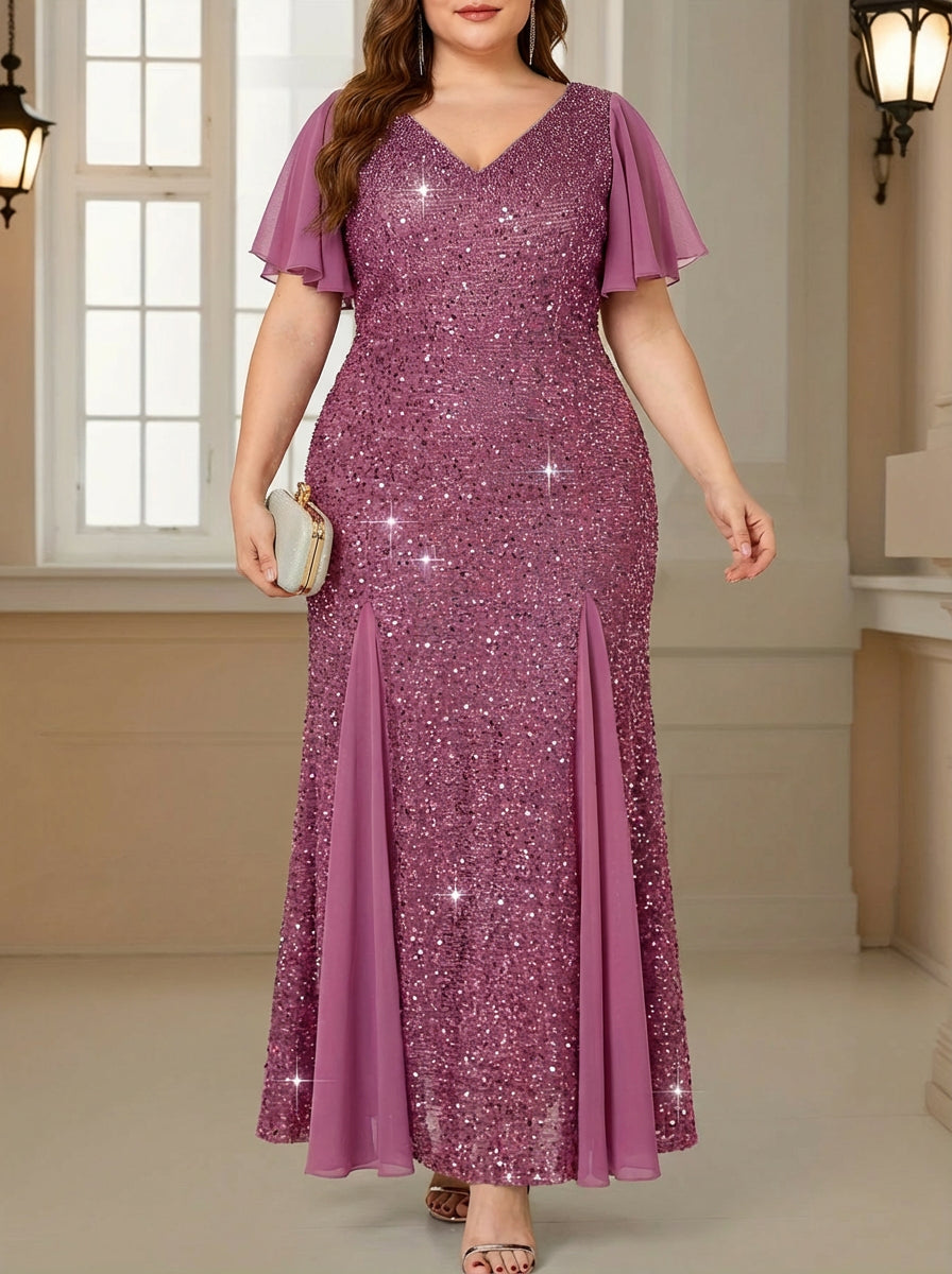 Eleanor | Timeless Holiday Evening Dress - Plus size model