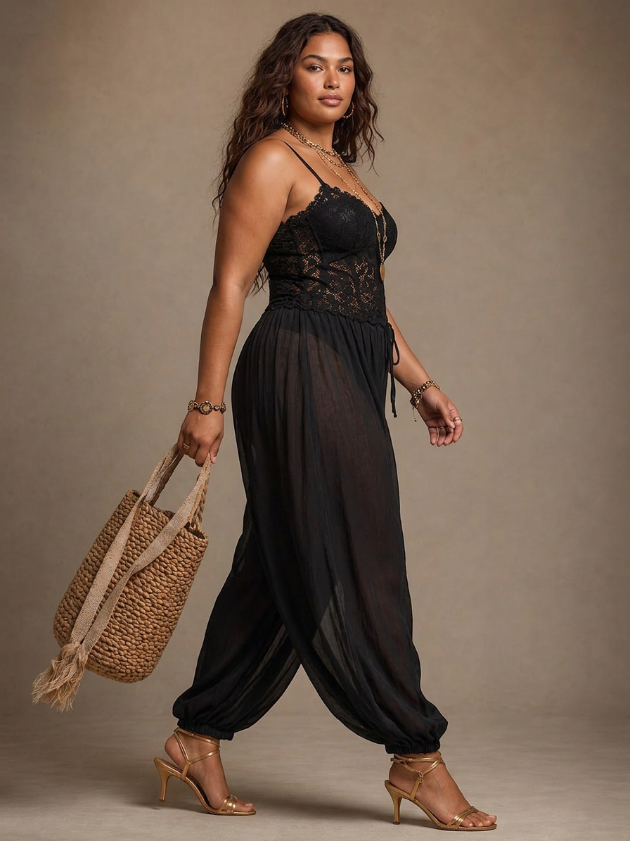 Nanette | Jumpsuit - Plus size model