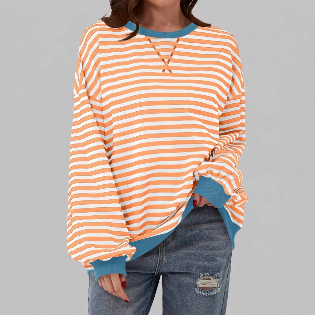 Anya | Casual Long Sleeve Shirt - Plus size model