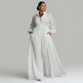 Élisa™ — Refined Minimalist Maxi Dress - Plus size model