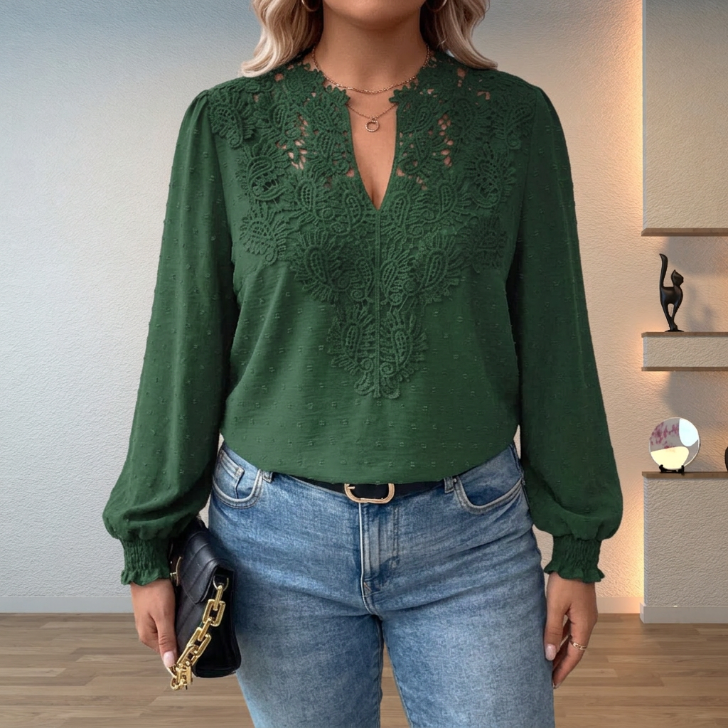 Colette™ | Lightweight & Stylish Blouse - Plus size model