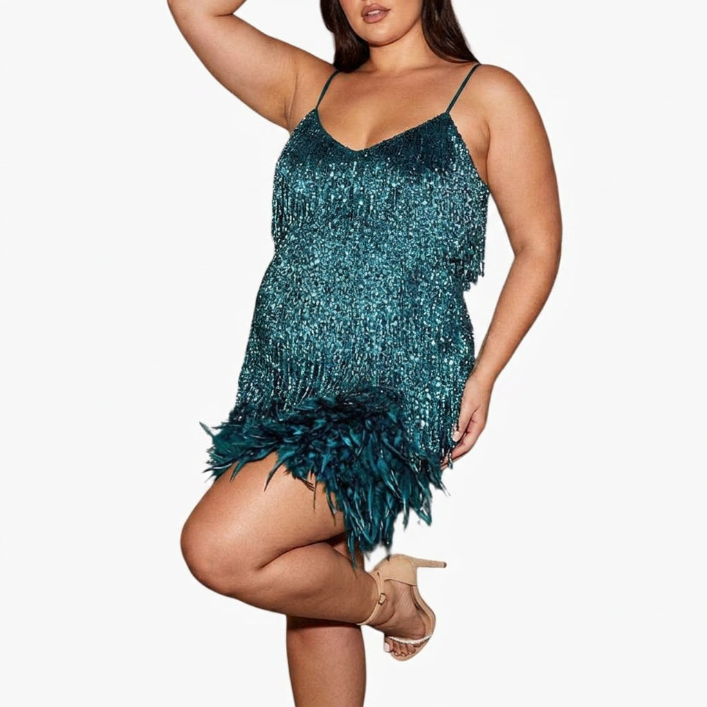 Adriana | Stylish Cocktail Dress - Plus size model