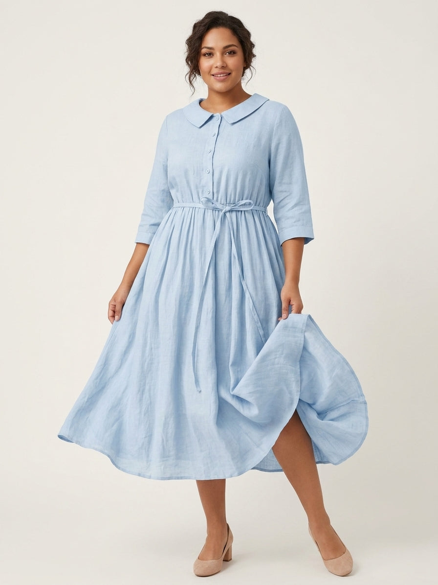 Tharyssa | Elegant Dress - Plus size model