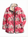 ASTRID | Charming Quilted Jacket with Pink Floral Print