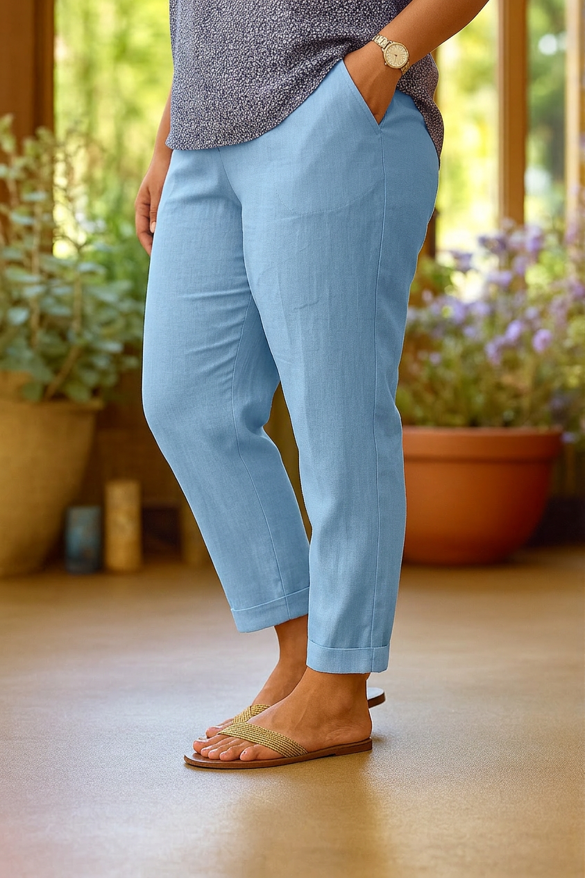 Rita | Light Summer Trousers - Plus size model