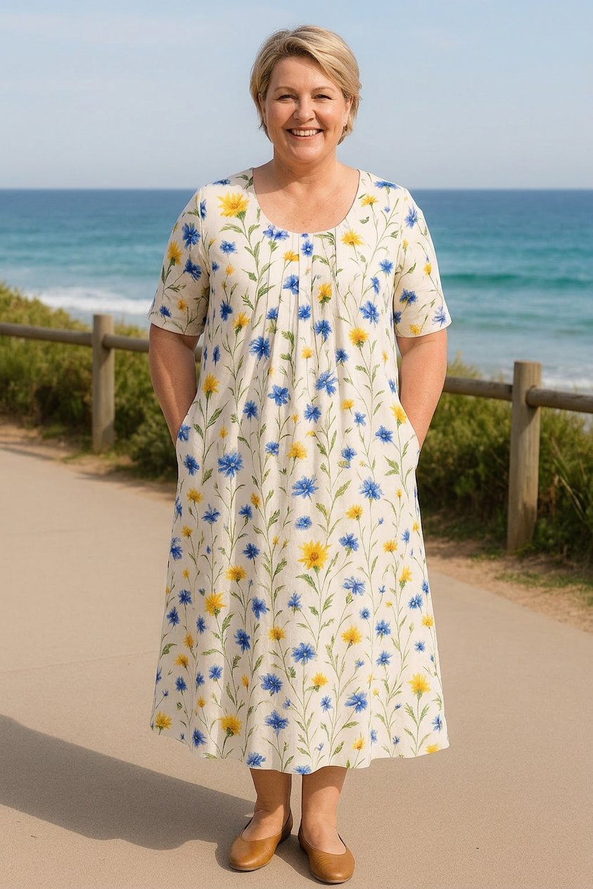 Ivryrose | Dress - Elegant Flow - Plus size model