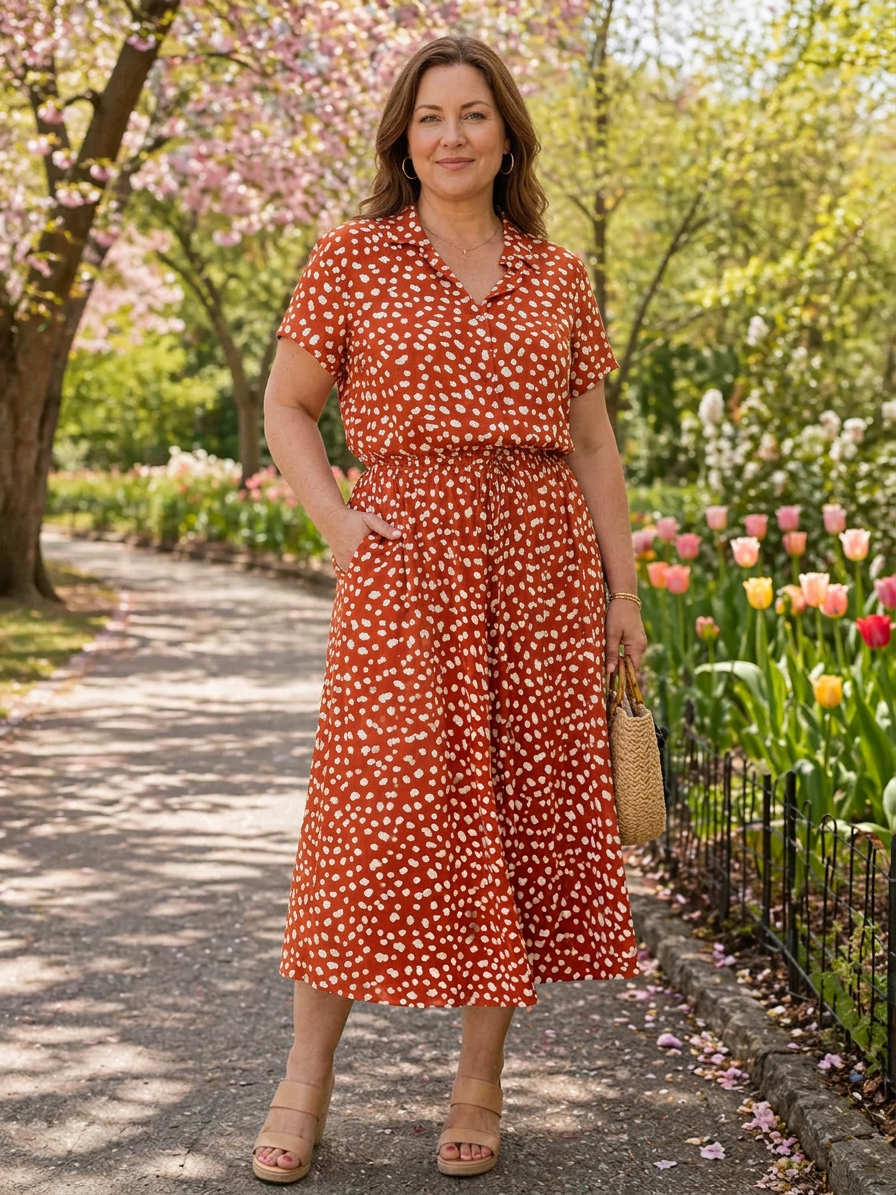 Claribel | Floral Dresses - Plus size model