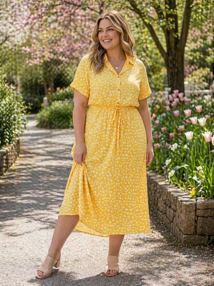 Coralie | Floral Dresses - Plus size model