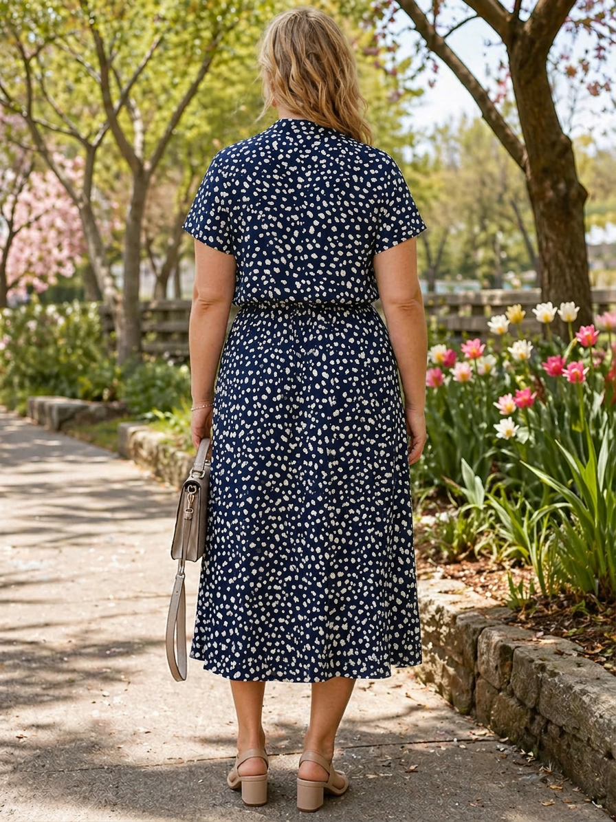 Carola | Floral Dresses - Plus size model