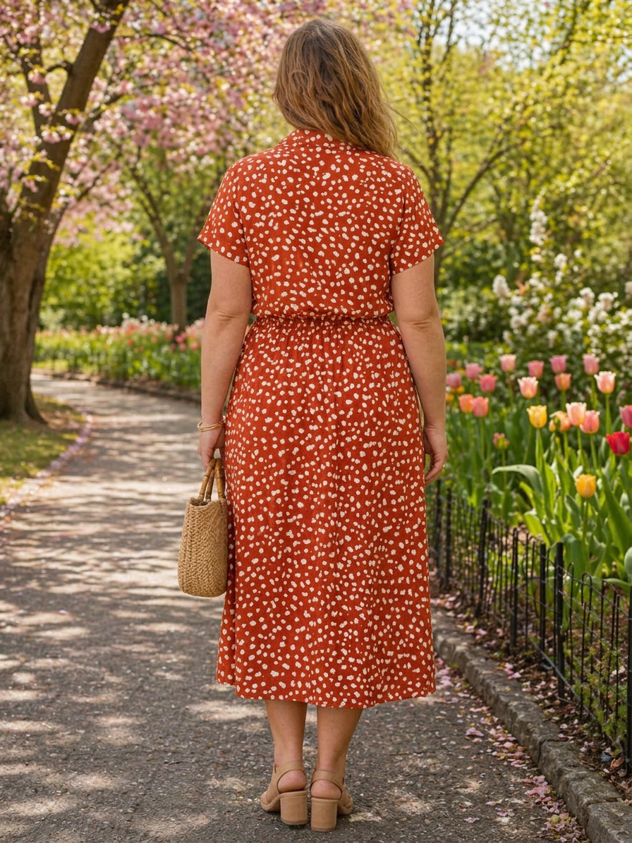 Claribel | Floral Dresses - Plus size model