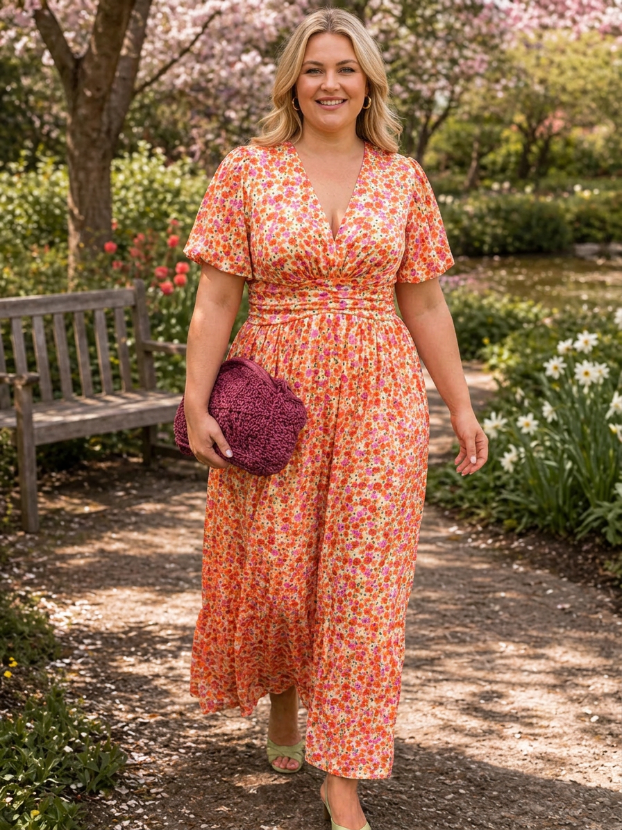 Lilwen | Floral Dresses - Plus size model