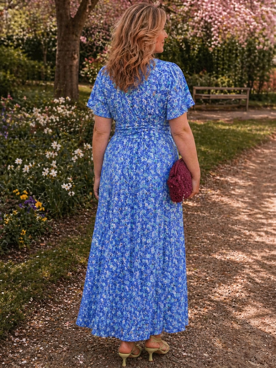 Ligeia | Floral Dresses - Plus size model