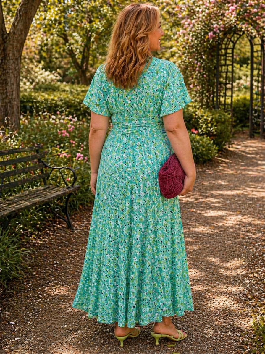 Lareina | Floral Dresses - Plus size model