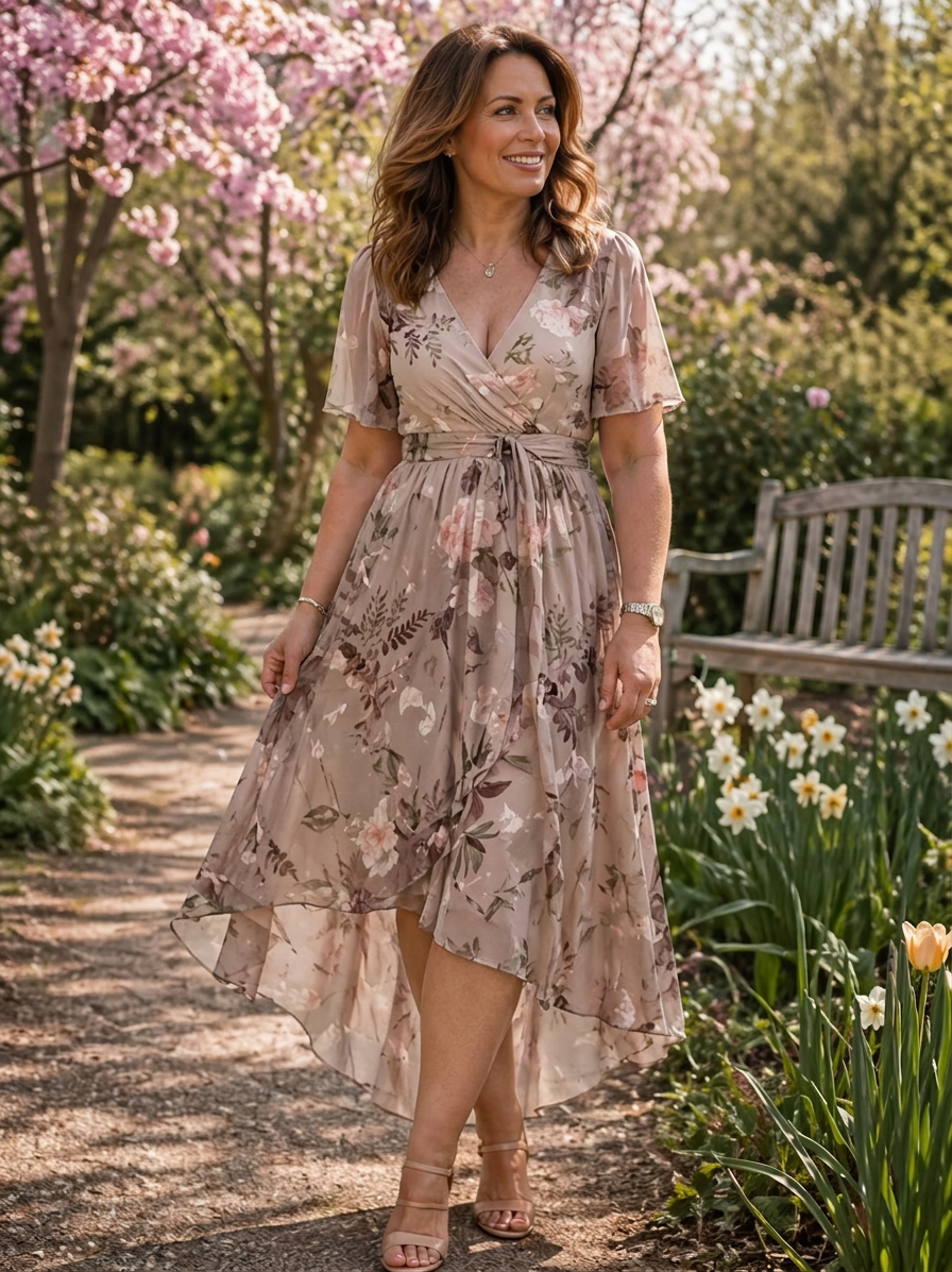 Jacquetta | Floral Dresses - Plus size model