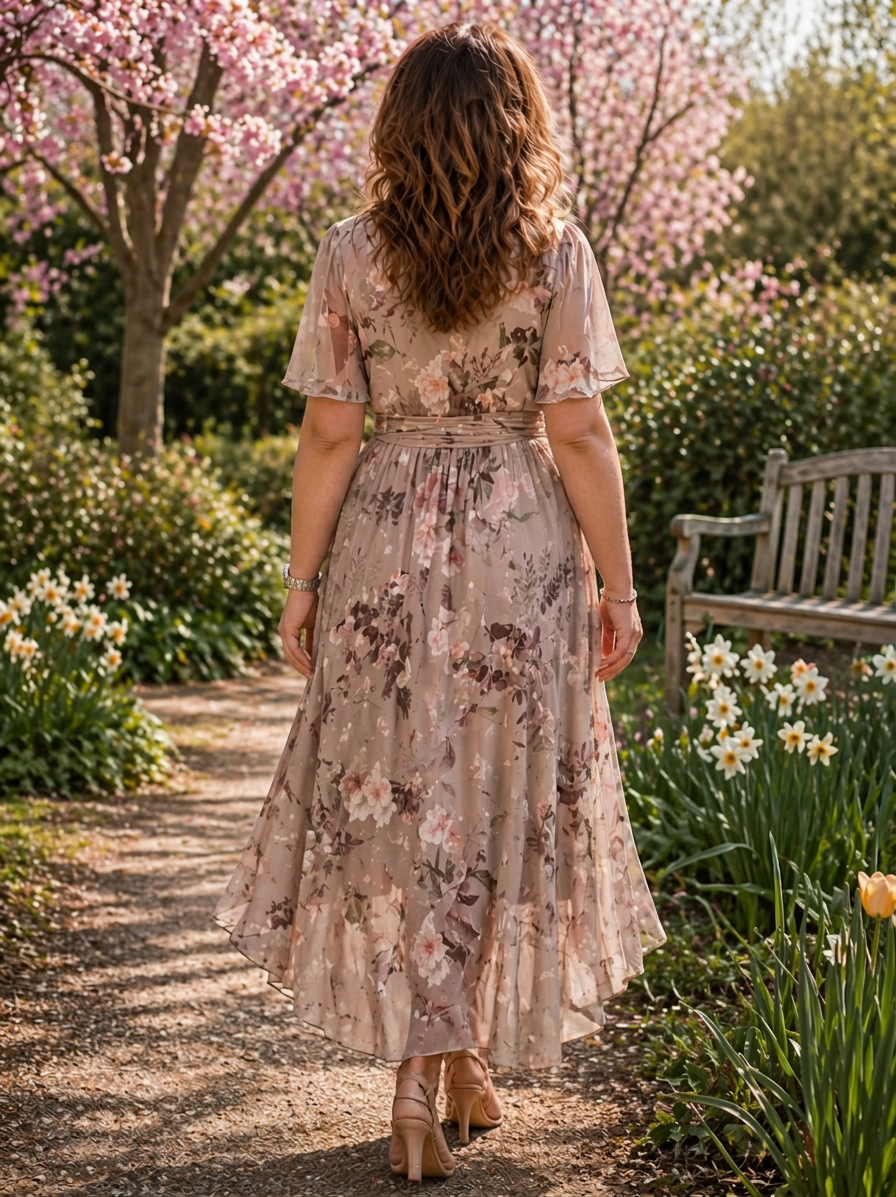 Jacquetta | Floral Dresses - Plus size model