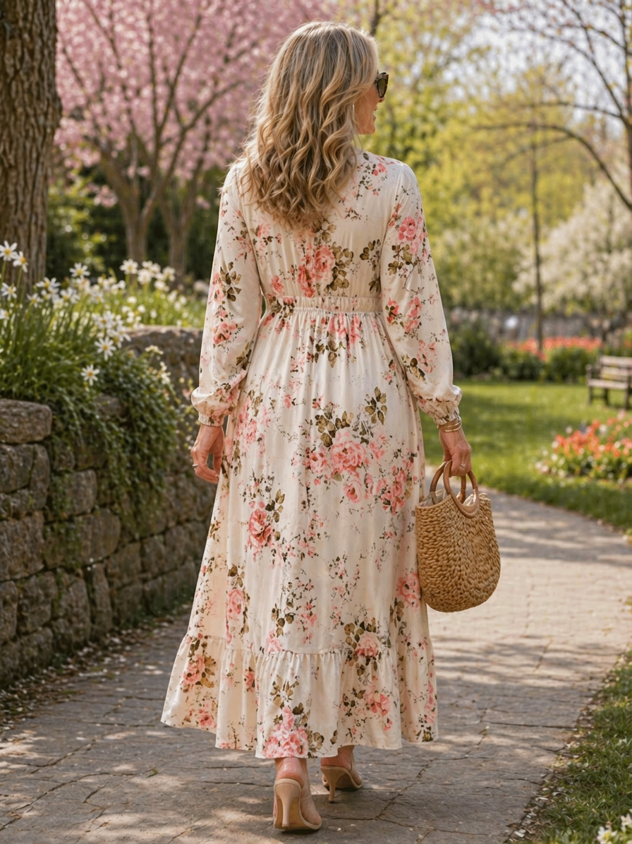 Ardella | Floral Dresses - Plus size model