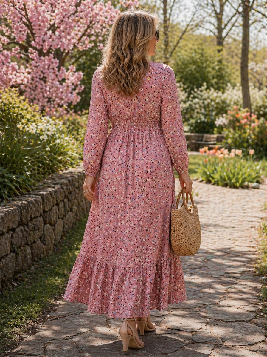 Aristaea | Floral Dresses - Plus size model