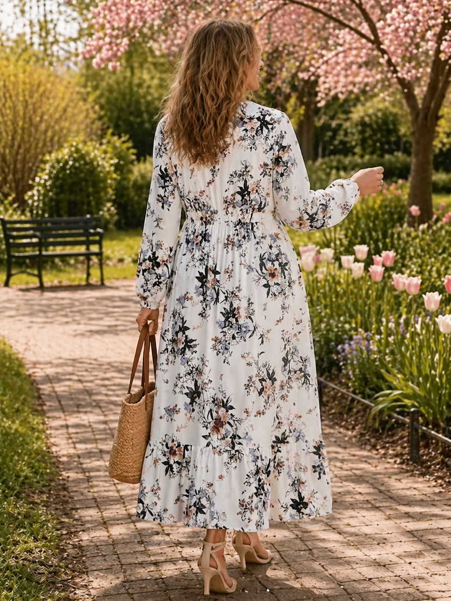 Arlena | Floral Dresses - Plus size model