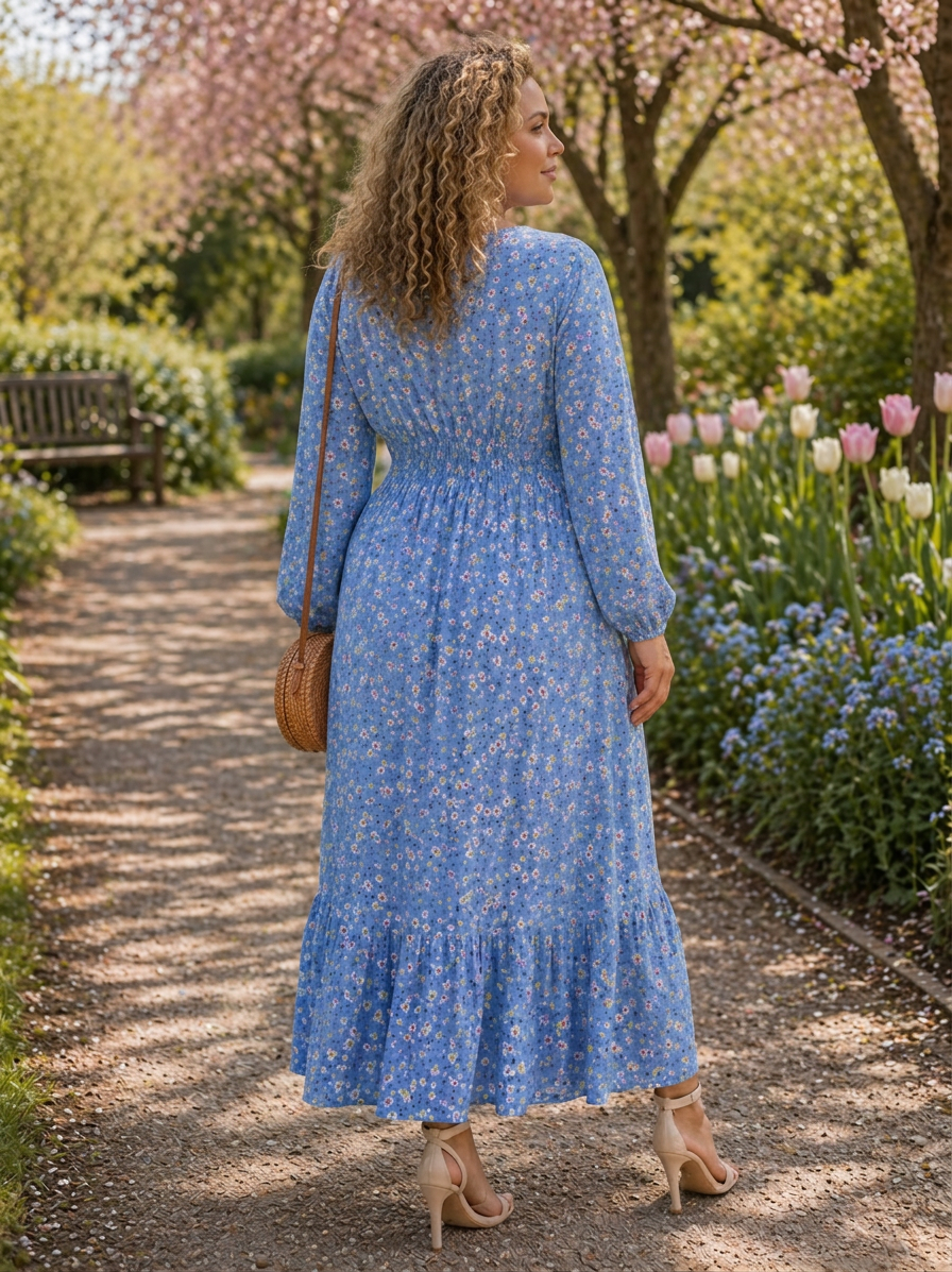 Berenika | Floral Dresses - Plus size model