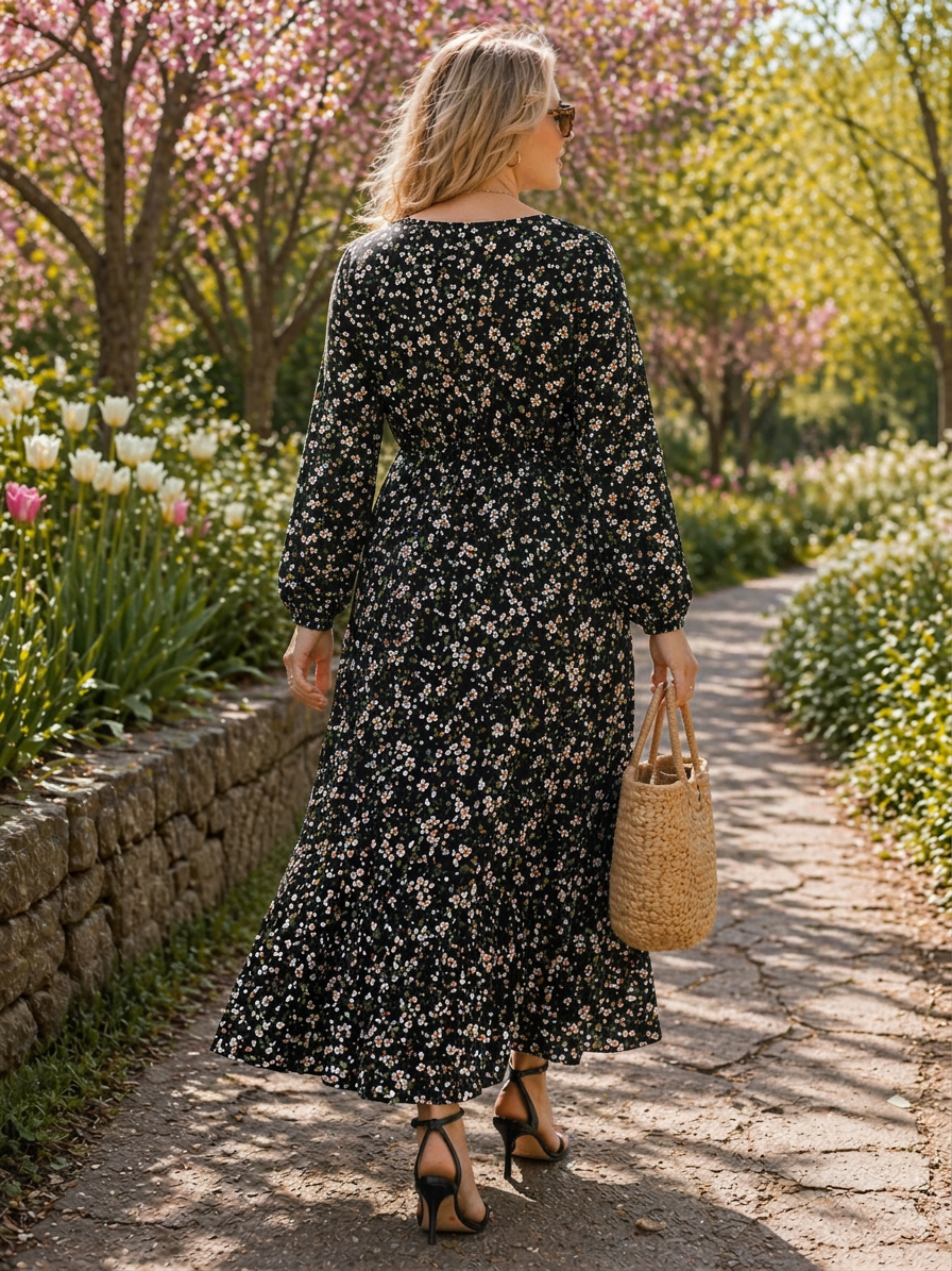 Baldina | Floral Dresses - Plus size model