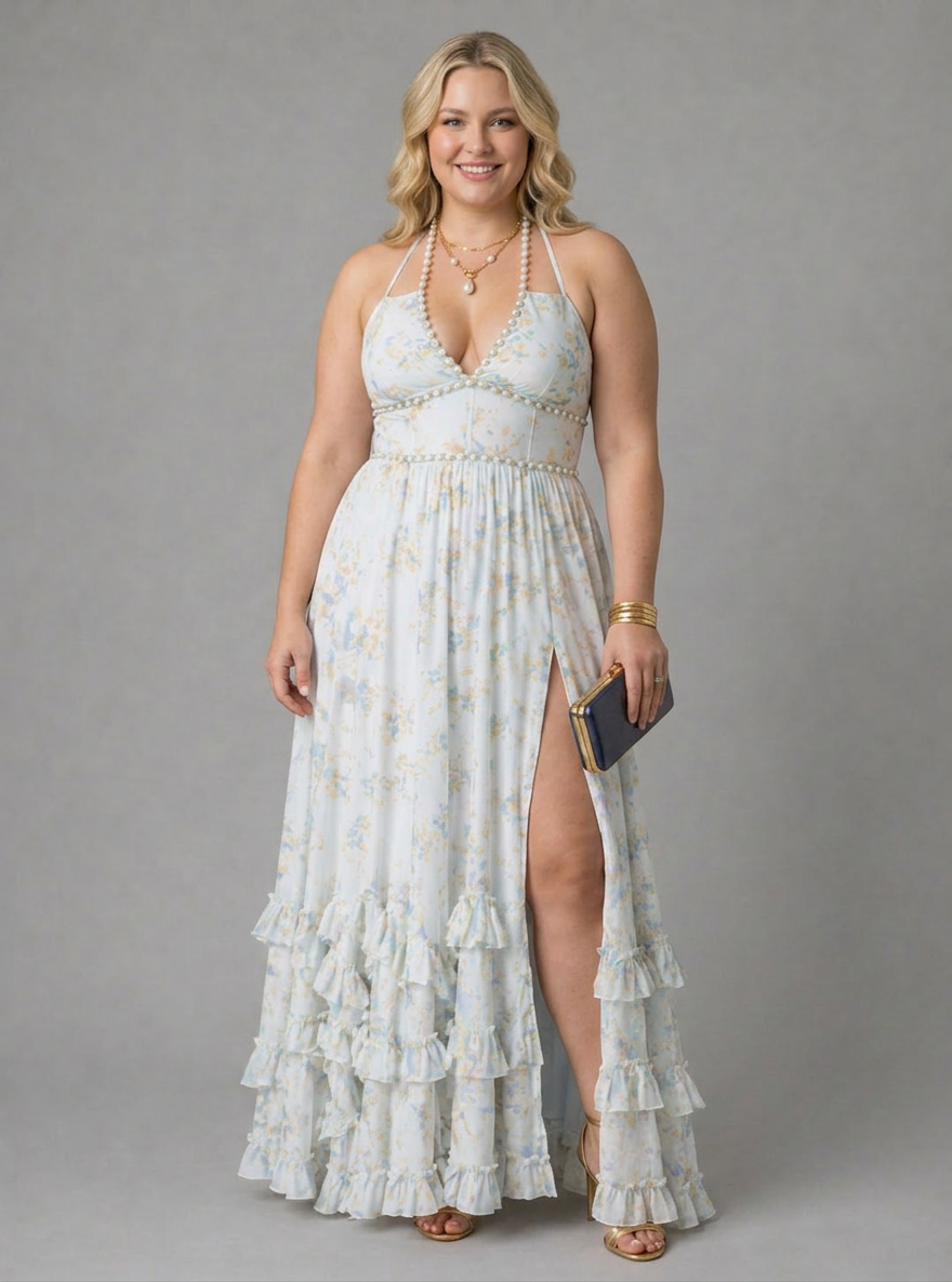 Stella & Grace™ | Elegant Dress - Plus size model