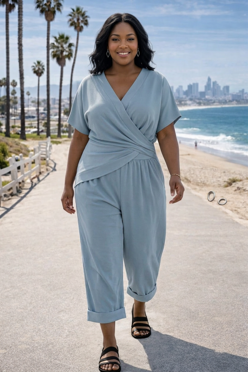 Colleen Elegant Two-Piece Set - Plus size model